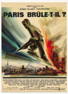 CPM - Reproduction D'affiche De Cinéma - Paris Brûle-t-il ? (Jean Paul Belmondo, Leslie Caron...) - Werbepostkarten