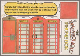 The Diabolical Phone Box Cut Out Money Box Comic Bizarre Postcard - Poste & Facteurs