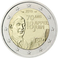 Très Belle Pièce (fleur De Coin) De 2 Euros 70eme Anniversaire De L'appel Du 18 Juin - Other & Unclassified
