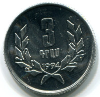 3 LUMA 1994 ARMENIEN ARMENIA Münze UNC #W10988.D - Armenië