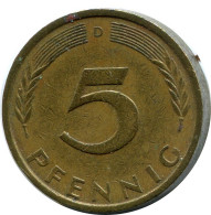 5 PFENNIG 1972 D BRD DEUTSCHLAND Münze GERMANY #AZ468.D - 5 Pfennig