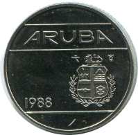 10 CENTS 1988 ARUBA Münze (From BU Mint Set) #AH073.D - Aruba