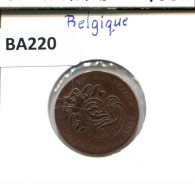 2 CENTIMES 1863 Französisch Text BELGIEN BELGIUM Münze #BA220.D - 2 Centimes