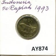 50 RUPIAH 1993 INDONESISCH INDONESIA Münze #AY874.D - Indonésie