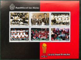 San Marino - VEL1/12 - MNH - 1999 - Michel 25 - A.C. Milan - Blocchi & Foglietti