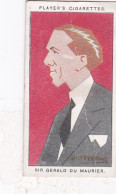 21 Gerald Du Maurier "Bulldog Drummond" -   Straight Line Caricatures 1926 - Players Cigarette Card - Player's