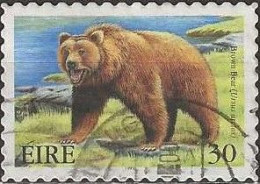 IRELAND 1999 Extinct Irish Animals - 30p - Brown Bear FU Self-adhesive - Used Stamps