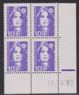 FRANCE N° 2626** MARIANNE DE BRIAT COIN DATE 13/4/92 - 1990-1999