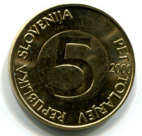 5 TOLAR 2000 SLOVENIA UNC Coin HEAD CAPRICORN #W11079.U - Slovénie