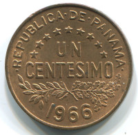 1 CENTESIMO 1966 PANAMA Coin #WW1176.U - Panamá