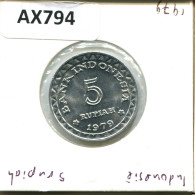 5 RUPIAH 1979 INDONESIA Coin #AX794.U - Indonésie