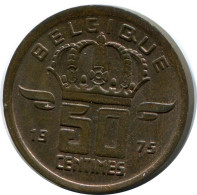 50 CENTIMES 1975 FRENCH Text BELGIUM Coin #AW918.U - 50 Centimes