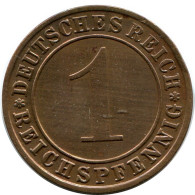 1 REICHSPFENNIG 1931 F GERMANY Coin #DB791.U - 1 Renten- & 1 Reichspfennig