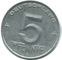 5 PFENNIG 1952 E DDR EAST GERMANY Coin #AE024.U - 5 Pfennig