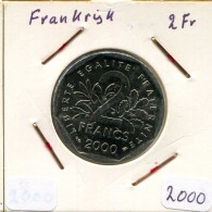 2 FRANCS 2000 FRANCE Coin Semeuse French Coin #AM617 - 2 Francs