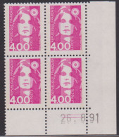 FRANCE N° 2717** MARIANNE DE BRIAT COIN DATE 26/8/91 - 1990-1999