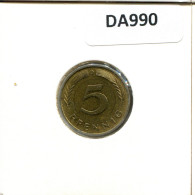 5 PFENNIG 1981 D WEST & UNIFIED GERMANY Coin #DA990.U - 5 Pfennig