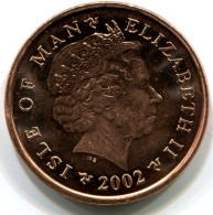 2 PENNI 2002 ISLE OF MAN UNC Coin #W11029.U - Isle Of Man