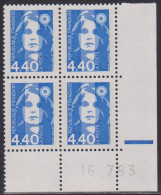 FRANCE N° 2822** MARIANNE DE BRIAT COIN DATE 16/7/93 - 1990-1999