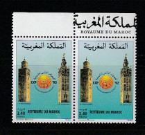 2 Timbres. Exposition Universelle De Séville 1992. Yvert Et Tellier N° 1129. 1992. - 1992 – Siviglia (Spagna)