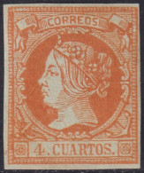 Spain 1860 Sc 50 España Ed 52 MLH* - Nuevos