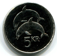 5 KRONA 1996 ISLANDIA ICELAND UNC Dolphins Moneda #W11194.E - Island