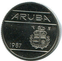 10 CENTS 1987 ARUBA Moneda (From BU Mint Set) #AH074.E - Aruba