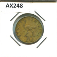 20 SENTI 1966 TANZANIA Moneda #AX248.E - Tansania