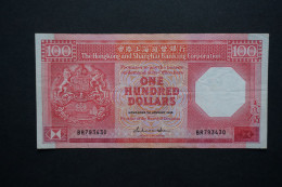 (Tv) 1985 HONG KONG OLD ISSUE - HSBC 100 DOLLARS #BR793430 - Hongkong