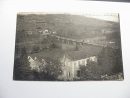 A524.  CPA.07. JOYEUSE. (Ardèche) .Pont De Rosières. Beau Plan . Ecrite 1920 - Joyeuse