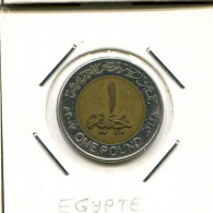 1 POUND 2007 EGYPTE EGYPT BIMETALLIC Islamique Pièce #AS118.F - Egypt