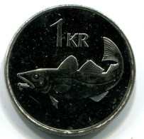 1 KRONA 1999 ISLANDE ICELAND UNC Fish Pièce #W11223.F - Islande