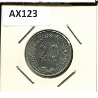 20 CENTS 1981 SINGAPOUR SINGAPORE Pièce #AX123.F - Singapore