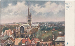 NORWICH - THE CATHEDRAL FROM THE WEST (2) - Norwich