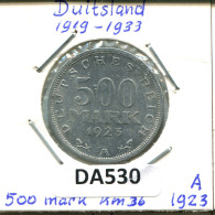 500 MARK 1923 A ALLEMAGNE Pièce GERMANY #DA530.2.F - 200 & 500 Mark