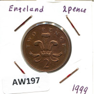 2 PENCE 1999 UK GRANDE-BRETAGNE GREAT BRITAIN Pièce #AW197.F - 2 Pence & 2 New Pence