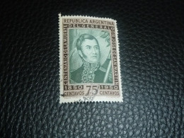 Republica Argentina - Général José De San Martin - 75 Centavos - Yt 507 - Brun Et Vert Foncé - Oblitéré - Année 1950 - - Used Stamps