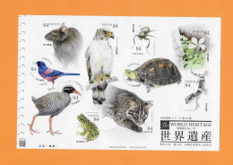 JAPAN 2022  World Heritage Series - Animals, MNH Unusual S/S  MNH** - Folienbogen - Ungebraucht