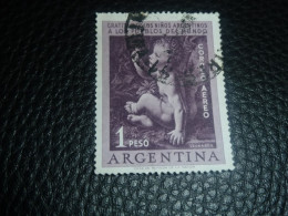 Argentina - La Vierge Aux Rochers Léonard De Vinci - 1 Peso - Yt A 42 - Lilas Pâle Et Violet - Oblitéré - Année 1951 - - Usati