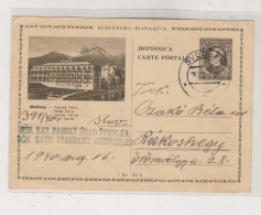 SLOVAKIA WW II 1940  SVEDLAR   Postal Stationery To Hungary - Cartas & Documentos
