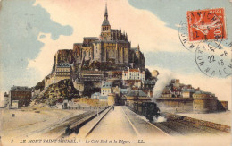 FRANCE - 50 - Le Mont Saint-Michel - Le Côté Sud Et La Digue - Carte Postale Ancienne - Le Mont Saint Michel