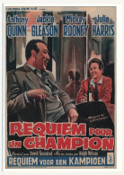 CPM - Reproduction D'affiche De Film - Requiem Pour Un Champion (1962) Ralp Nelson (Anthony Quinn...) - Posters On Cards