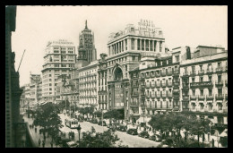 * Cpsm - MADRID - Calle De Alcala - Tram - Banco MERCANTIL INDUSTRIAL - Rue - Banque - Animée - 47 - Edit. ARRIBAS - Madrid