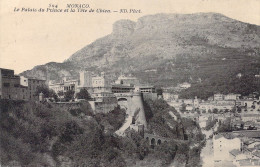 MONACO - Le Palais Du Prince Et La Tête De Chien - Carte Postale Ancienne - Palacio Del Príncipe