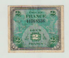 2 Francs Drapeau TTB  Sans Série - 1944 Flag/France