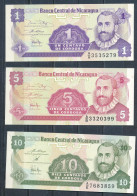 °°° NICARAGUA - 1 5 10 CENTAVO 1991 UNC °°° - Nicaragua