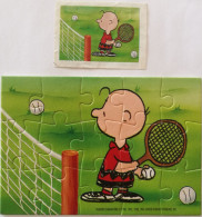 Kinder : Peanuts - Tennis 1993 - Charly Brown + BPZ - Puzzles
