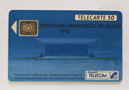 Télécarte France - Exposition Universelle Séville 1992. (Petits Chiffres) - Zonder Classificatie