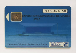 Télécarte France - Exposition Universelle Séville 1992. (Moyens Chiffres) - Ohne Zuordnung