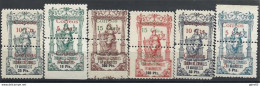 MA68SCSF-L4381PC-TESPCOLMA.Maroc Marocco MARRUECOS ESPAÑOL Polizas Perforadas.1920. (Ed 68/73**) Sin Charnela MUY BONITO - Post-fiscaal